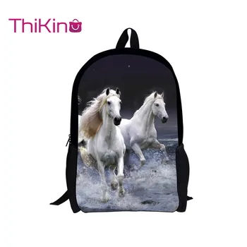 

Cute Animals Running Horse Children Backpack Students Schoolbag for Teenagers Boys Grade 3-6