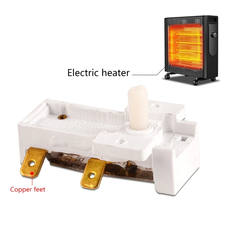 J6PE Durable Electric Heater Thermostat 250V16A for Maintenance of Electric Heater Prevent the from Overheating tubular heater