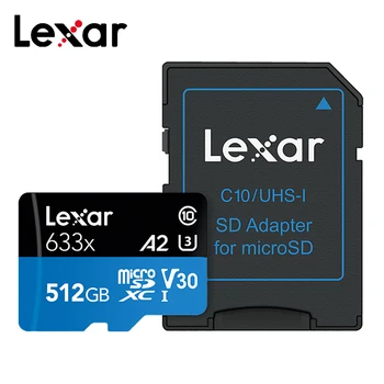 

Lexar High-Performance 633x 32GB microSDHC/ 512GB microSDXC Micro-Sd-Card High-Speed Motion-Camera UHS-I Cards