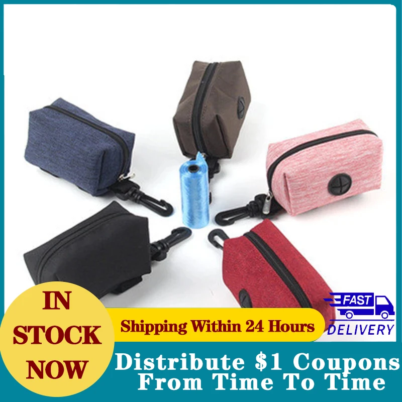 Portable Pet Puppy Cat Pick Up Poop Bag Dispenser Dog Poop Waste Holder Outdoor Garbage Organizer Pets Supplies Garbage Bags