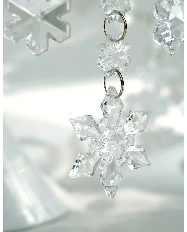 JAROWN Crystal Pendant Iron Cake Stand Wedding Props Acrylic Decoration European Cake Plate Home Birthday Party Candy Dish Tray (18)_副本