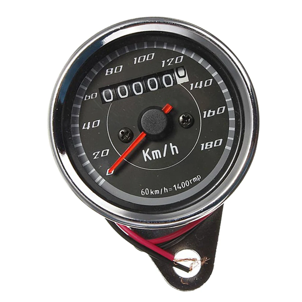 Black LED Speedometer Odometer Mechanical Multifunction Fuel Level Gauge