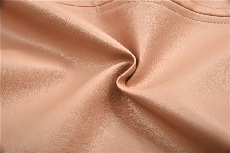 Women PU Leather Midi Skirt Autumn Winter Ladies Package Hip Front or Back Slit Pencil Skirt Plus Size