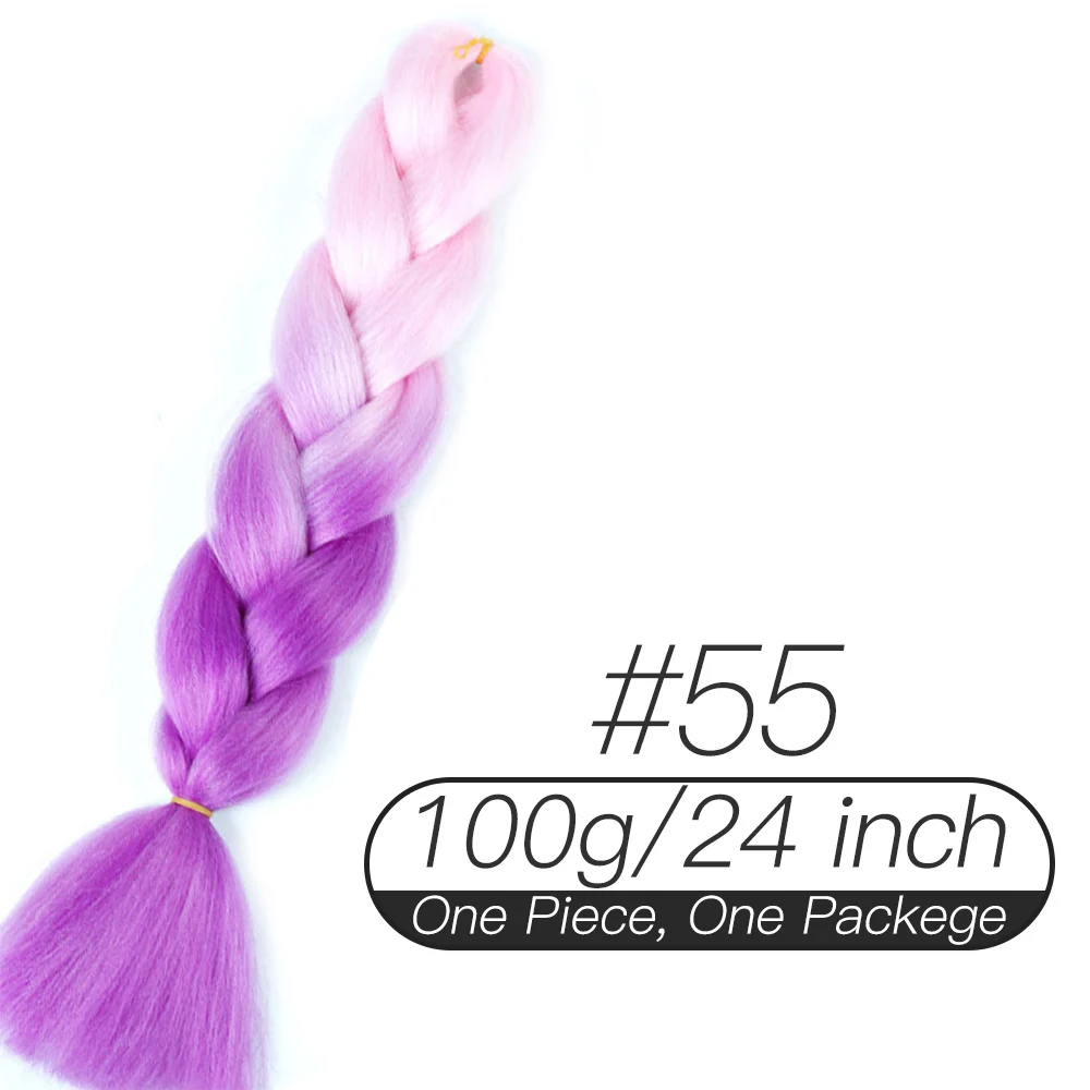 Xnaira афро поддельные цветные синтетические огромные вязанные крючком аксессуары для волос Xpression предварительно растянутые косички для наращивания волос для косичек - Цвет: #613