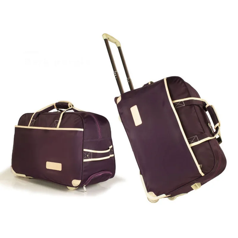Модный женский чемодан для багажа на колесиках брендовый Повседневный утолщенный Складной Футляр Дорожная сумка на чемодан на колесах чемодан