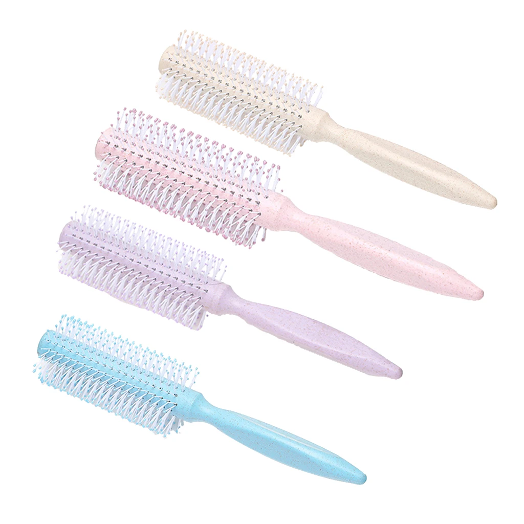 Professional Women Round Barrel Hair Brush Volumizing Blow Drying Hairbrush