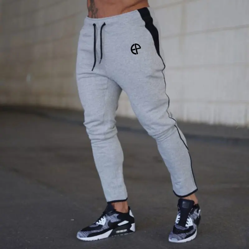

New 2019 Men Jogger Patchwork Gyms Pants Men Fitness Bodybuilding Pants Runners Clothing Men Training Sweatpants Trousers Hombre