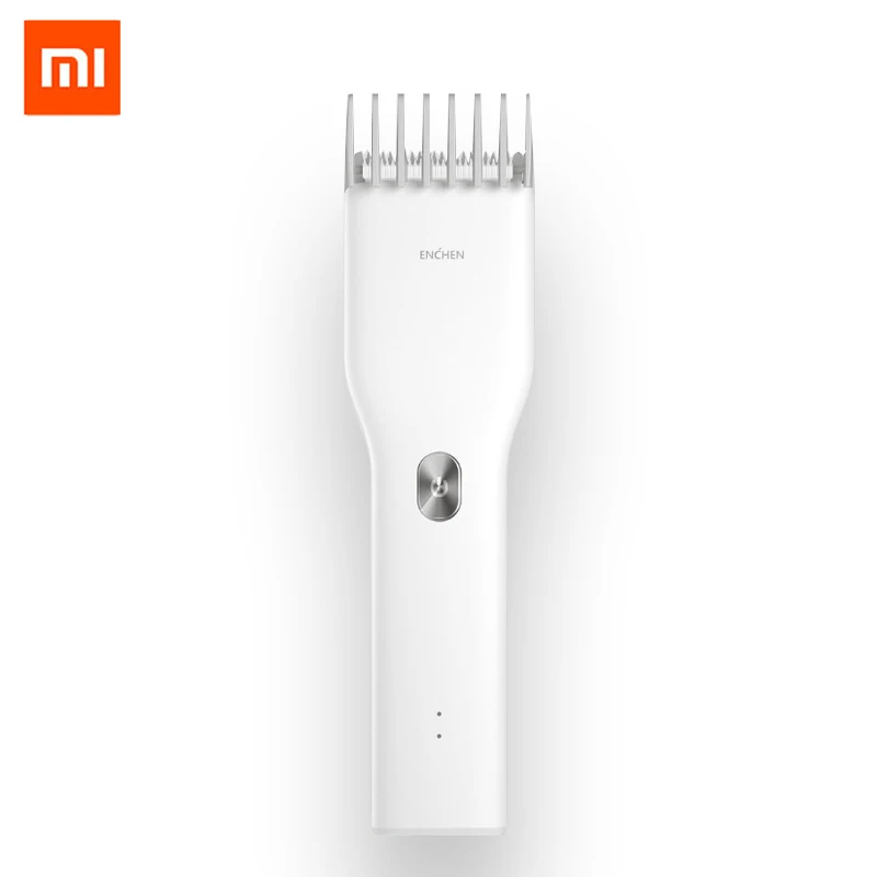 Белый XIAOMI ENCHEN Boost USB электрическая машинка для стрижки волос двухскоростная керамическая машинка для стрижки волос быстрая зарядка триммер для волос детская машинка для стрижки волос - Цвет: Белый