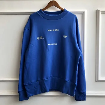 

Season 6 Kanye West Jesus Is King Printed Sweatshirts Men Women 100% Cotton Tops Loose Fit Sweatshirts Hoodie Pullovers Men