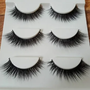 

3D12 False Eyelashes Natural Cross Densely False Eyelashes High Quality Realistic thick fluffy mink lashes Extension Tools