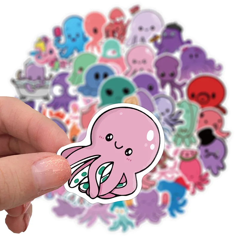 Kawaii Estilo Feminino Rosa 3D Dos Desenhos Animados Octopus
