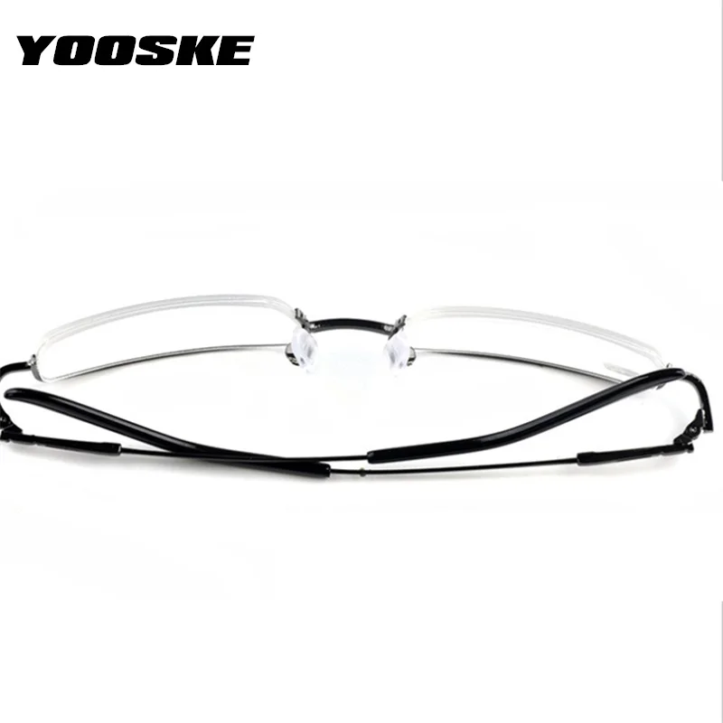 Myopia Glasses Eyeglass Frames for Women Men Half Frame Student-1.0-6.0