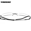 YOOSKE Finished Myopia Glasses Women Men Half Frame Fashion Sutdent Short-sight Eyewear -1.0 -1.5 -2. 0 -2.5 -3.0 -4.0 -4.5 -6.0 ► Photo 3/6