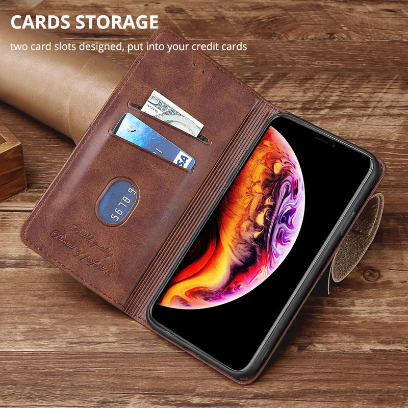 para Xiaomi mi Mix 2s a1 a2 a3 se 10 10t 11 Lite Case Flip Capa de Couro para mi 11 Ultra 11i 12 Carteira Livro Bolsa do Telefone - Image 3
