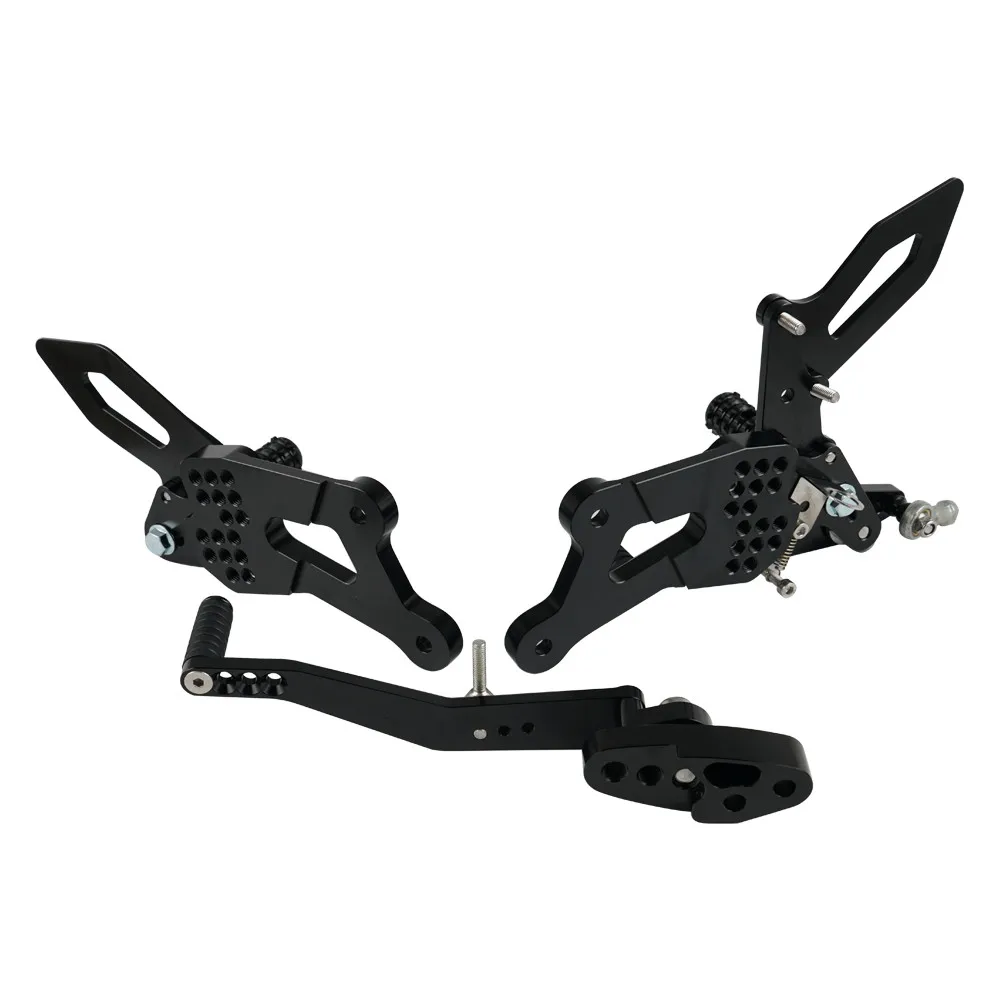NICECNC мотоцикл Rearset Черный ЧПУ анодированный алюминий для Suzuki GSX-R1000/R- задние наборы