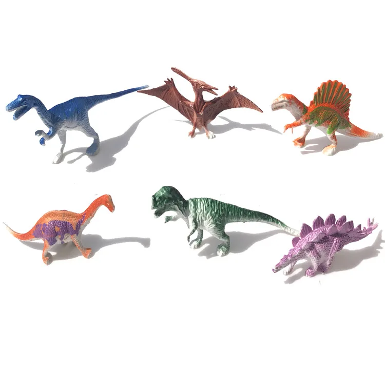 Новая стильная твердая игрушка динозавра Пластиковая Фигурка динозавра маленький динозавр Стегозавр спинозавр Птерозавр оптовая продажа