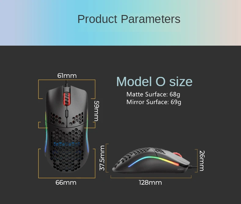 Glorious Model O Wired RGB Gaming Mouse 12000Dpi Lightweight with Pixart® PMW-3360 Sensor 36 H66afe85d6e2346fdbbe6b1da77b35454Z