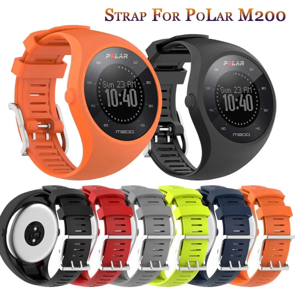 

Accessory Soft Silicone For Polar M200 Replacement Smart Watch Band Wrist Strap Sport Bracelet for POLAR M200 GPS Running Watch