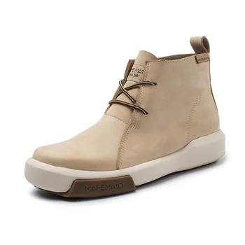 

100% cow leather New Fashion Women Boots Genuine Leather Martin Boots Flat Platform Boots Women Shoes Autumn Winter