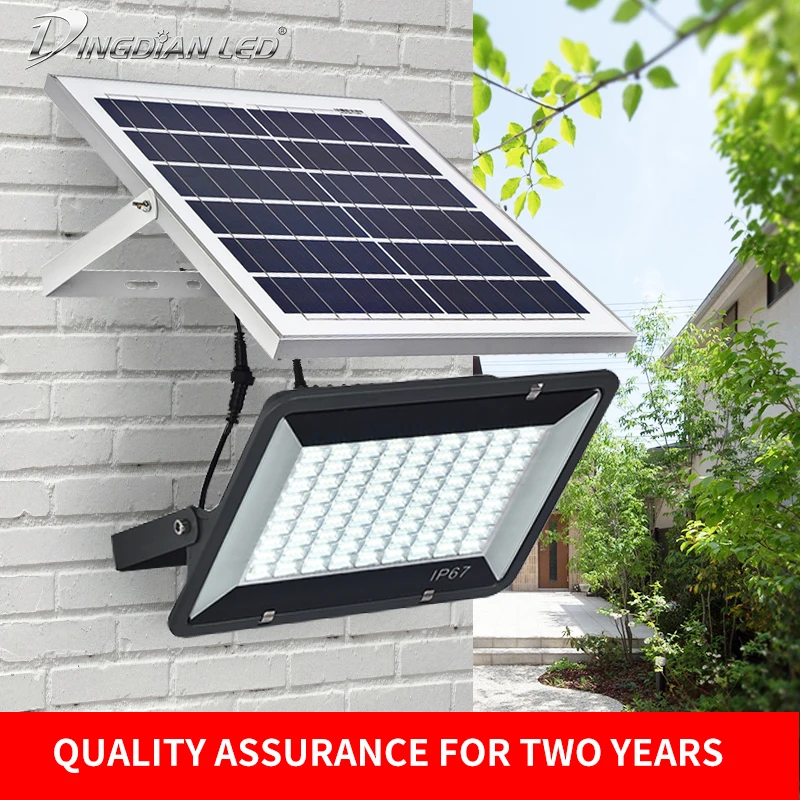 Remote Control Solar Flood Light Multifunction Waterproof SOLAR Projection Lamp Outdoor Garage Playground Spot 60/100/200w | Лампы и