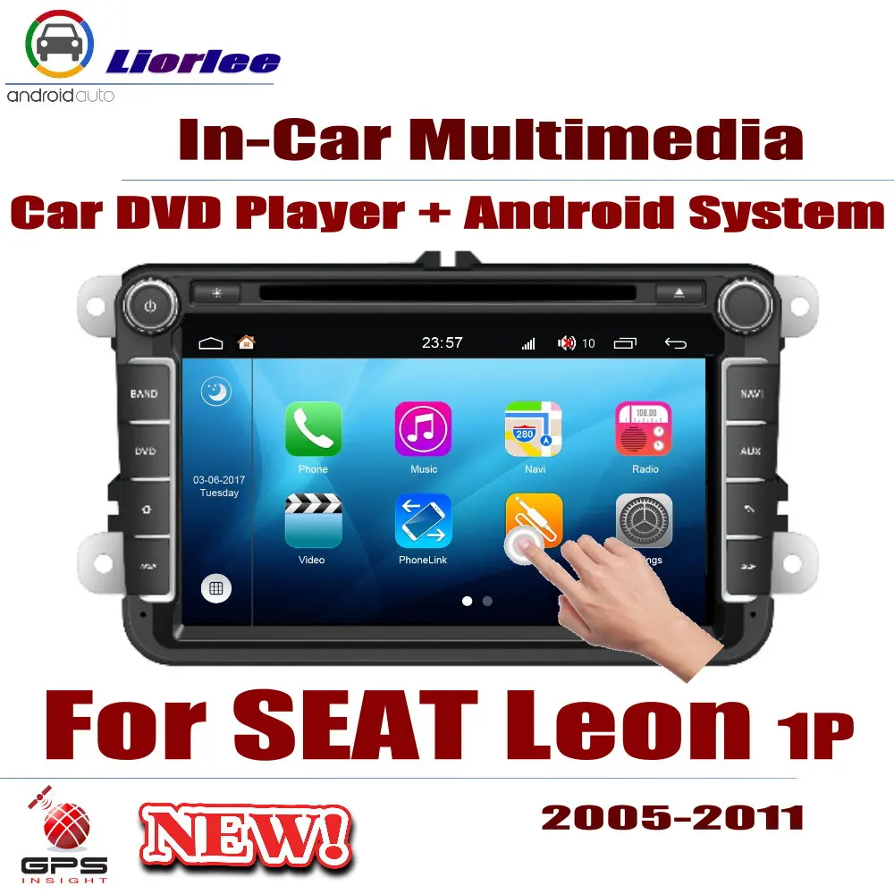 Для SEAT Leon (1P) 2005 2011 Система Android Displayer Аудио Видео Стерео в приборной панели