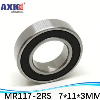 Двойное резиновое уплотнение AXK миниатюрный шариковый подшипник MR117 RS с глубоким