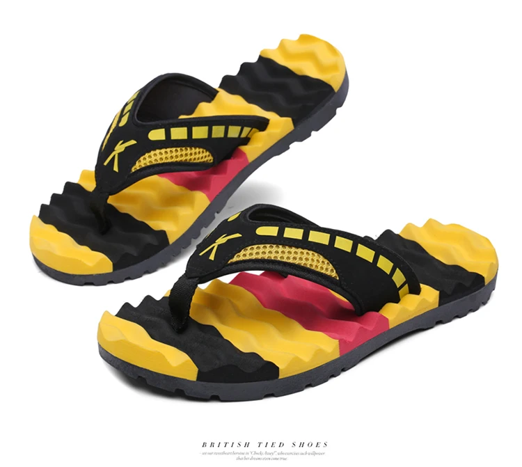 Men's Shoes Summer colorful Casual Portable Ultra light Flip flops