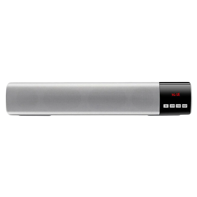 10W Wireless Speakers Bass Soundbar with Subwoofer Portable Bluetooth Speaker LCD Clock Mp3 Music Player Handsfree Woofer Radio |