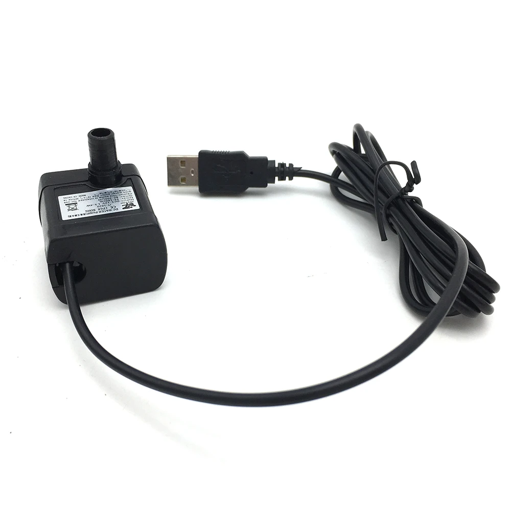 Micro Submersible DC 5~12V USB type Water Pump Max 200L/H Flow Adjustable Brushless Pump for Aquarium Fish Tank