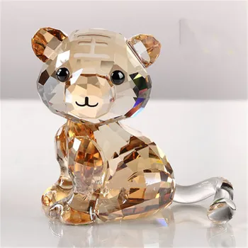 

Cute monkey Statue Simulation animal tiger Crystal Exquisite Upscale Desktop Decor Action Figure Collectible Model Toy