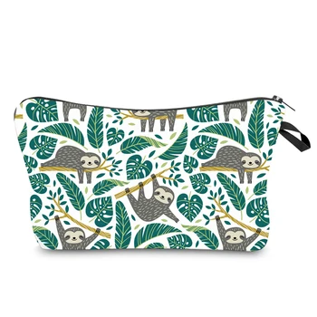 

Water Resistant Makeup bag Printing sloth Cosmetic Bag Organizer Bag Women Multifunction Beauty Bag