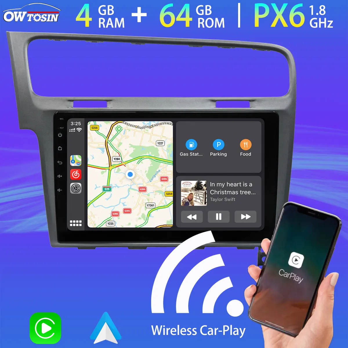 Автомагнитола 1 Din для Volkswagen Golf мультимедийный стерео-проигрыватель на платформе