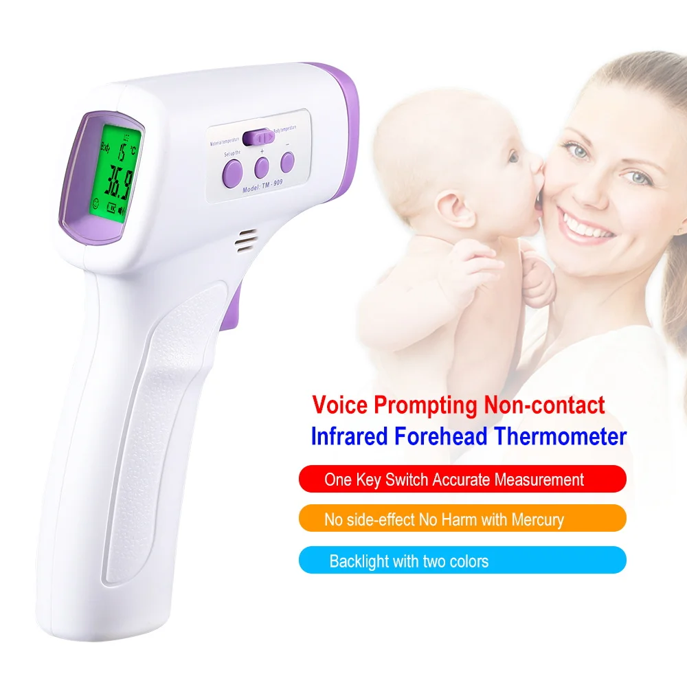 

Baby Kids Infrared Forehead Thermometer Temperature Meter Instruments Non-contact Body Fever Digital Thermometer For Adult Baby