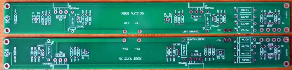 

Одна пара F5 25 Вт Класс Мощность усилитель голой PCB (2 канала печатная плата)