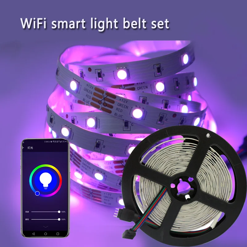 Светодиодный светильник s 32, 8 футов/10 м SMD5050 WiFi, умный, меняющий цвет, RGB светильник, пульт дистанционного управления, работает с Alexa Google Home для украшения