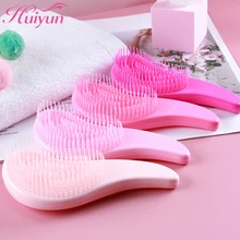 Huiyun Mini peine antiestático para masaje, cepillo de pelo desenredante para peluquero, peines de ducha, herramientas de estilismo para el cabello, accesorios para niña