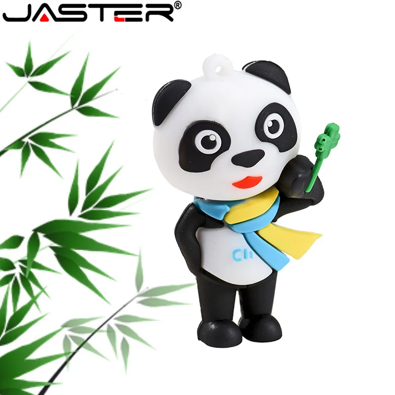 JASTER Новый мультяшный USB флеш накопитель панда карта памяти 4 ГБ 8 16 32 64 128GBU диск