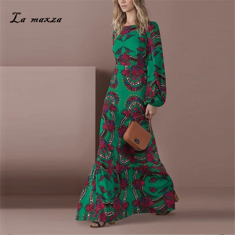 aliexpress long sleeve maxi dress