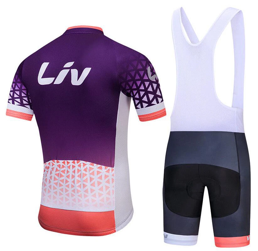 Pro team LIV летняя велосипедная майка 9D Bib набор MTB Форма Фиолетовый велосипедная одежда быстросохнущая велосипедная одежда Ropa ciclismo гелевая накладка