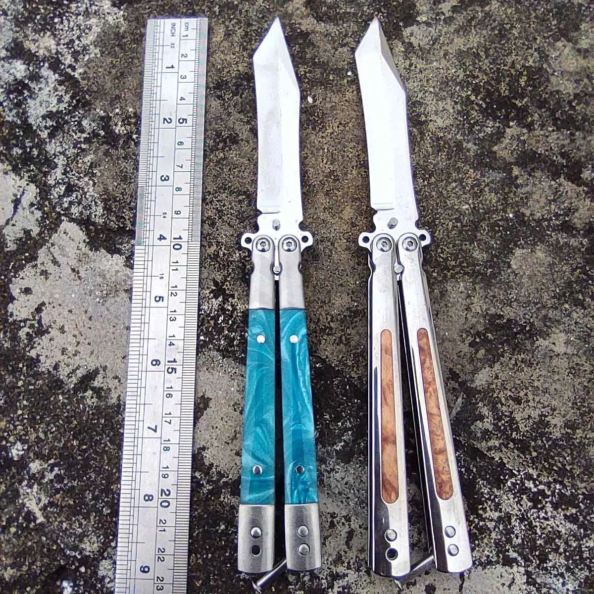 Fold Knife Beginner Practice Tool Utility Folding Blade Balisong