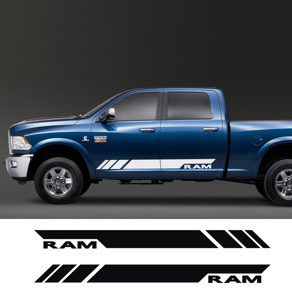 Автомобильные боковые полосы наклейки для Dodge Ram 1500 TRX Classic 2500 3500 гоночная кабина