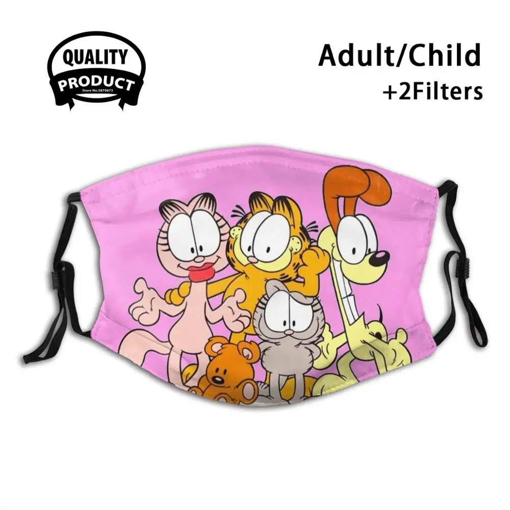 Garfield And Friends ваш любимый кот многоразовая маска для рта фильтр мужчин женщин детей