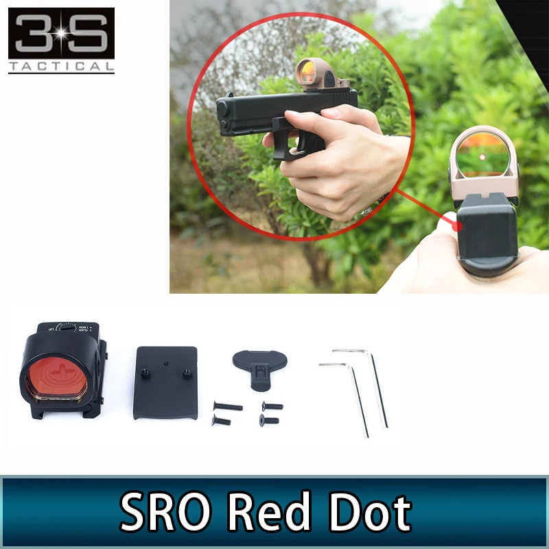 Прицел MOA Mini RMR SRO с красной точкой 2 5 прицел для страйкбола охоты рефлекс подходит