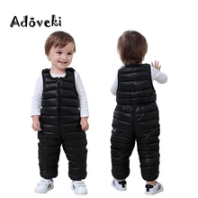 Adoveki/ зимний комбинезон для девочек и мальчиков, теплый хлопковый комбинезон, одежда для маленьких мальчиков, мягкое зимнее пальто для малышей 2-6 лет