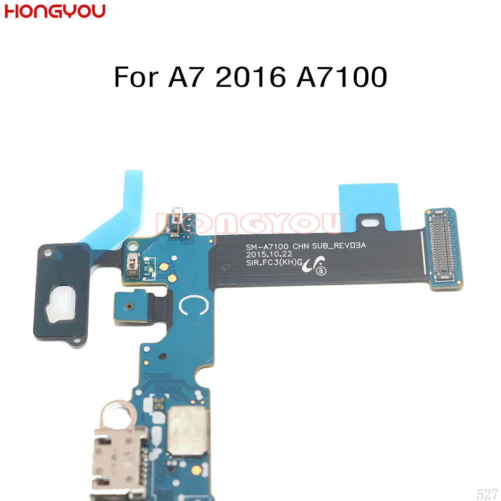 USB коннектор для зарядки док станции разъем штекер гибкий кабель Samsung Galaxy A7 2016 A7100