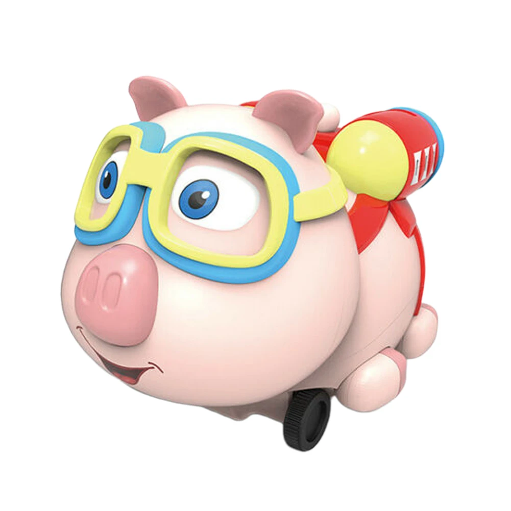 

Children Electric Dual Mode Kids G-sensor Funny Cute Cartoon Toy Remote Control Car Mini Pig Tail Light USB Charging Smart Watch
