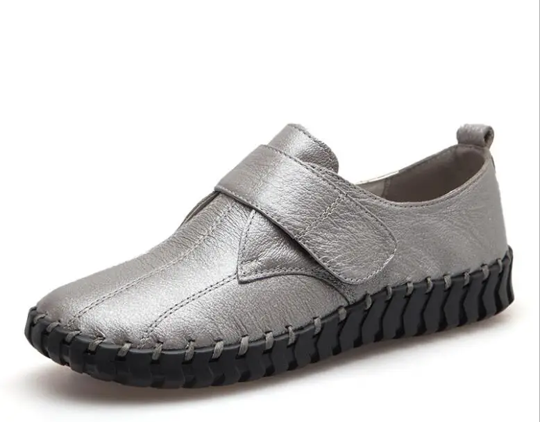mocassins cuir grainé noir, chaussures femme grande taille