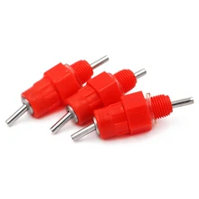 15 шт. куриную питательную водяные ниппели поилка для птиц кормов для птицы курица питьевой Птица голубь подающий мяч Красный ниппельные поилки