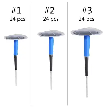 

24Pcs Tires Mushroom Nails Tire Repair Tools Car Inner Tube Mushroom Nail Repair Kit Motorcycle Truck Car Professional Tools