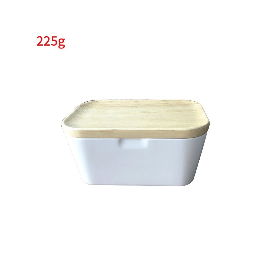 Коробочка для масла 225/250/400 г мыльница с деревянной крышкой сервировочный
